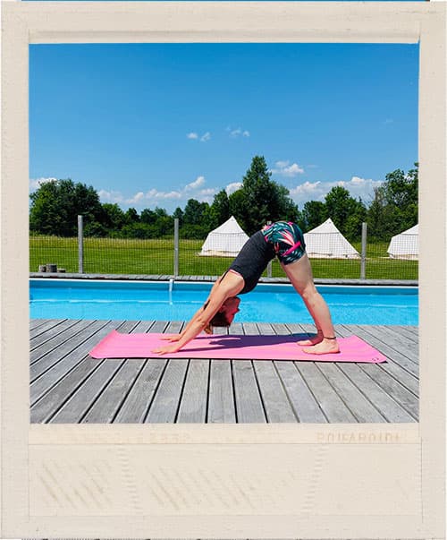 Yoga in der Natur im Green Valley Glamping